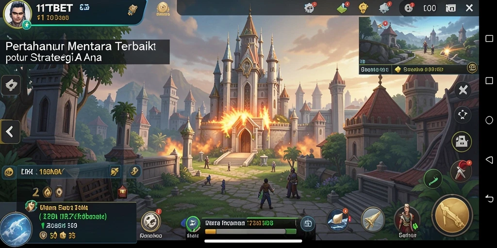 Tampilan gameplay menyenangkan dari 11TBET dalam mode Tower Defense.