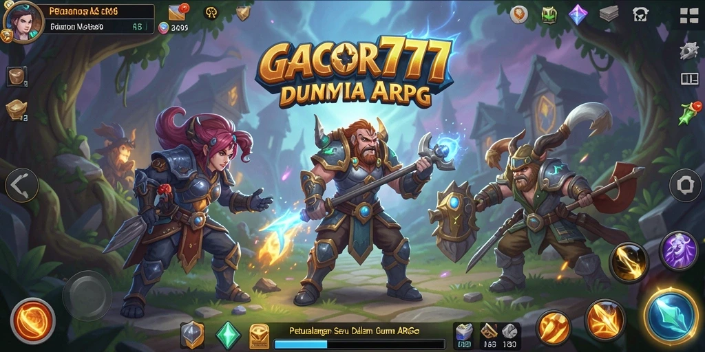 Screenshot GACOR777 menampilkan momen epic gameplay ARPG.