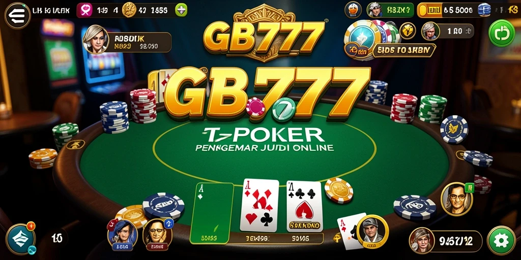 Screenshot GB777 menunjukkan momen mendebarkan dalam permainan Poker.