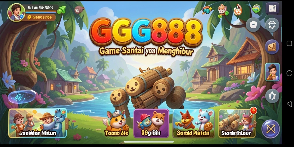Tampilan gameplay yang seru dari GGG888 dengan berbagai mini-game.