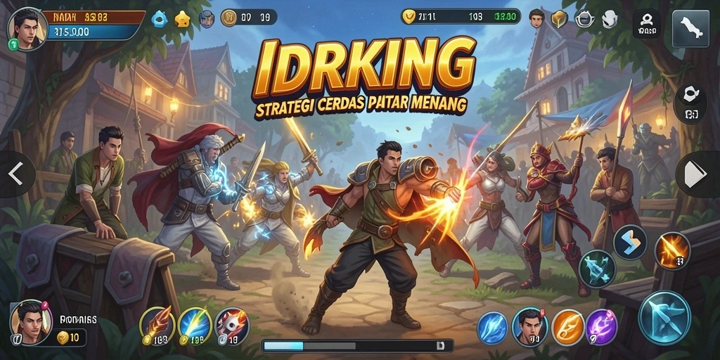 Tampilan gameplay menantang dan strategis di IDRKING.