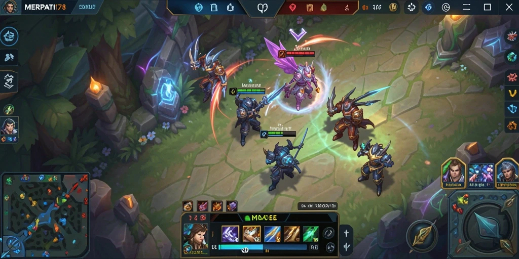 Screenshot gameplay MOBA yang menarik dari MERPATI178.