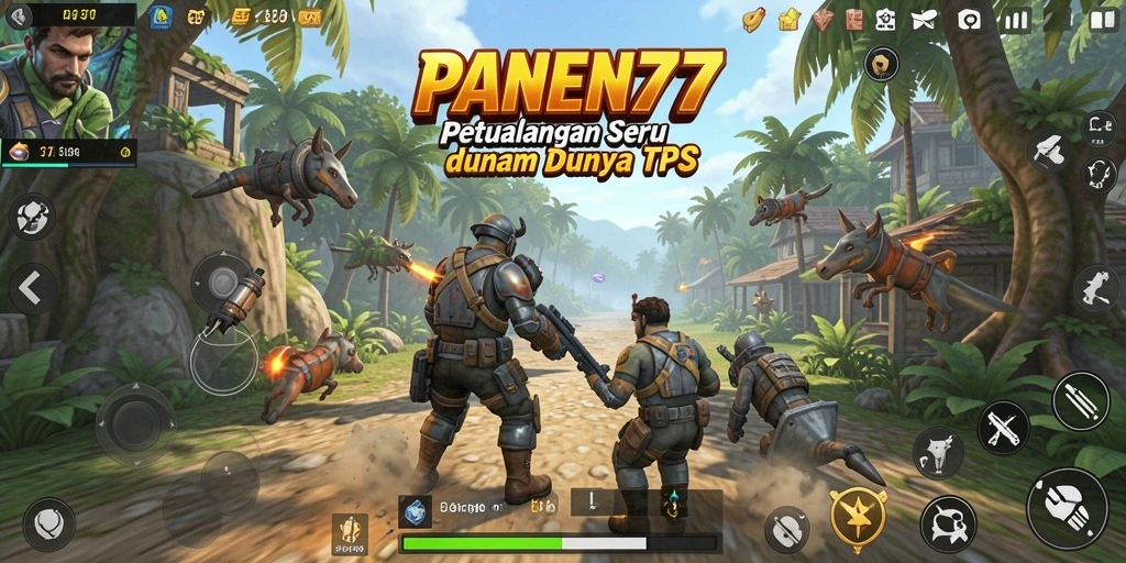 Tangkapan layar utama PANEN77 menampilkan aksi pertempuran yang menegangkan.