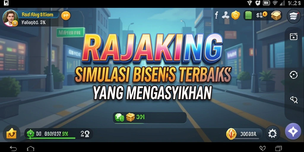 Tampilan gameplay <strong>RAJAKING</strong> yang menampilkan pengelolaan bisnis yang seru.
