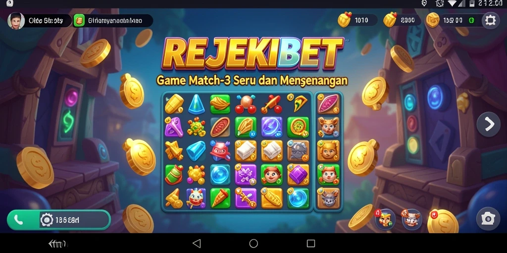 Tampilan gameplay seru di REJEKIBET, penuh warna dan tantangan.
