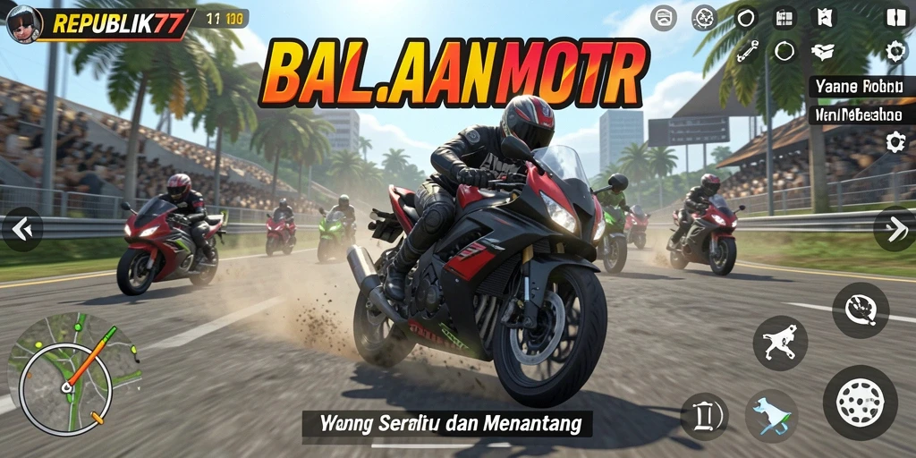 Gameplay seru dan menantang dalam REPUBLIK77.