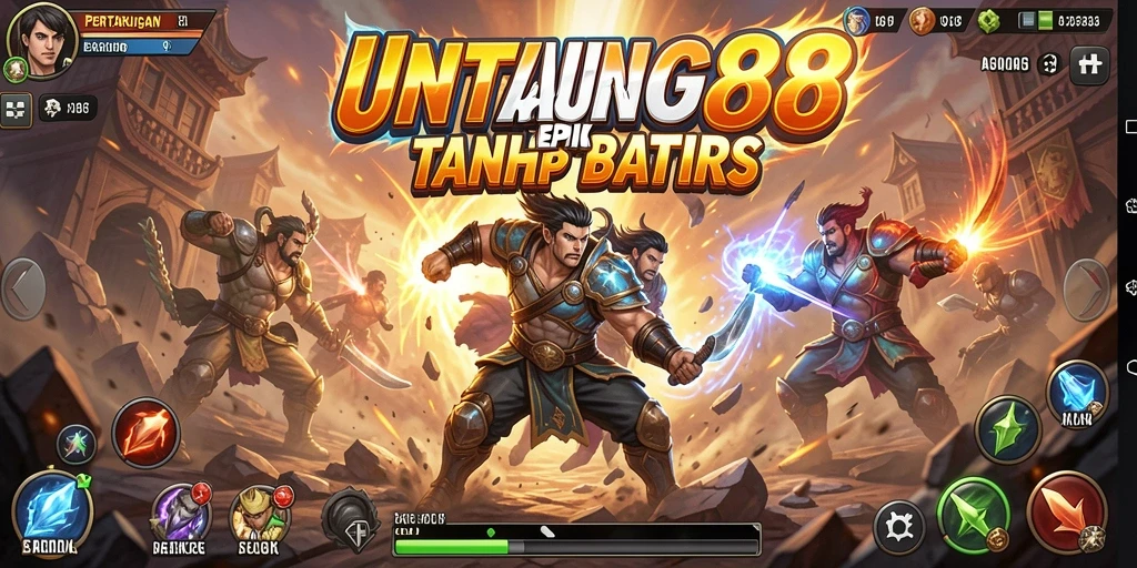 Tampilan aksi intens dalam game Fighting UNTUNG88.